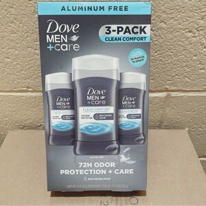 New 3 packs - 3 oz EA Men +Care Clean Comfort Deodorant 3-Pack - Blue
